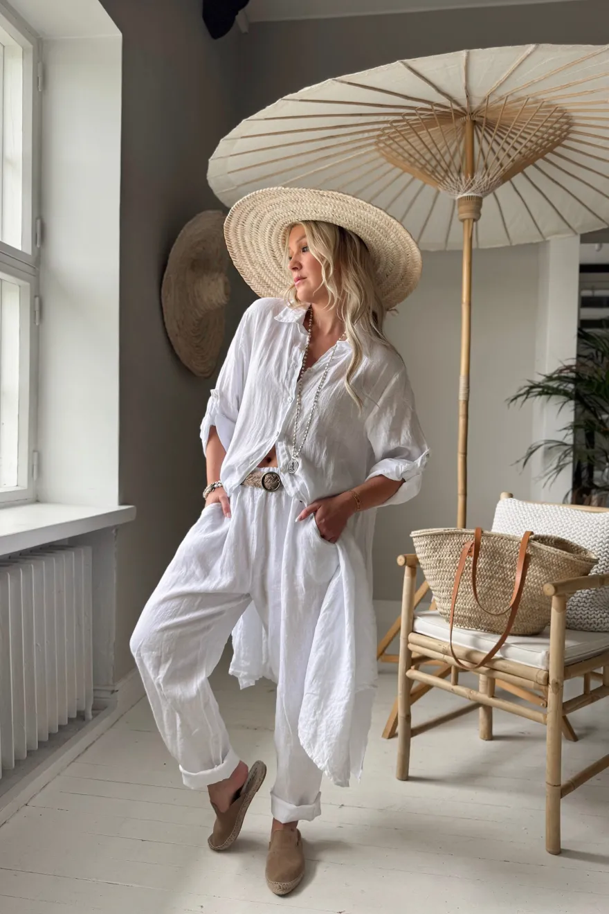 Adele paitamekko, valkoinen
