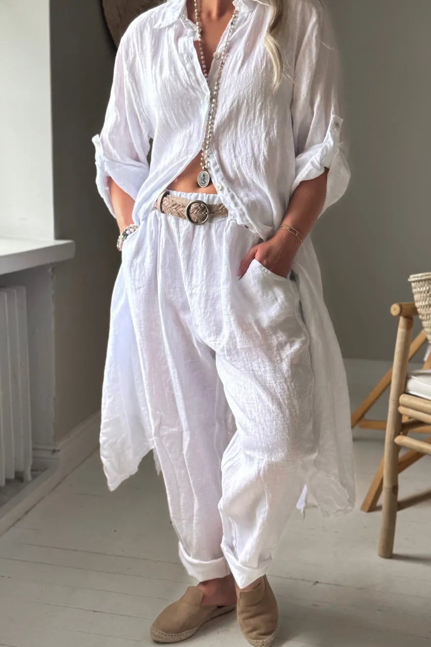 Adele paitamekko, valkoinen