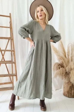 Almira pellavamekko, camo vihreä