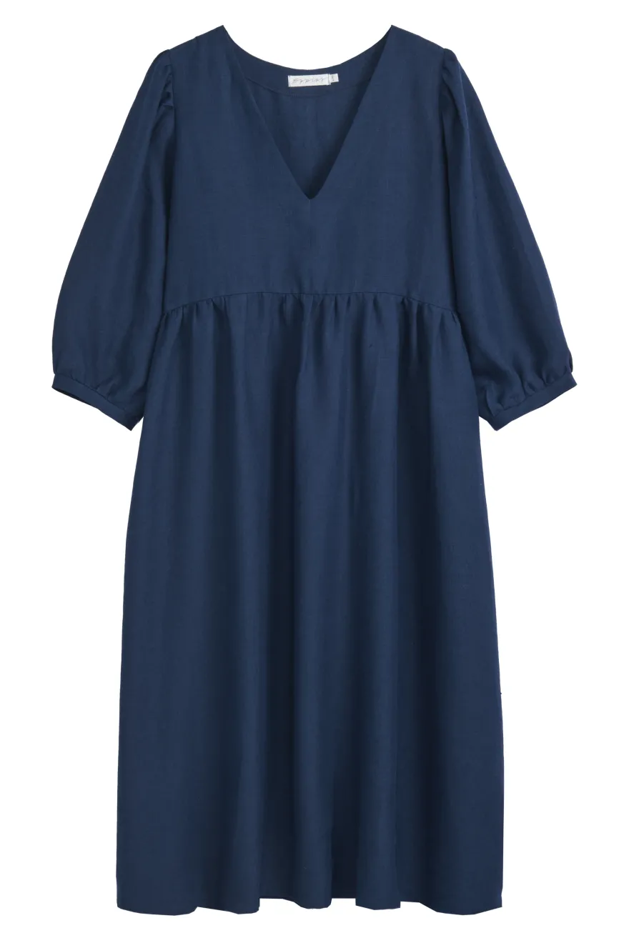 Almira pellavamekko, navy sininen