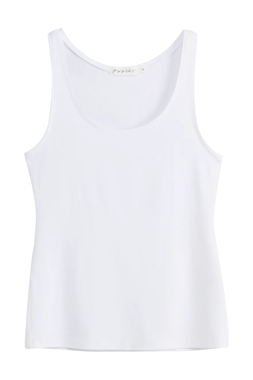 Bamboo basic toppi, valkoinen