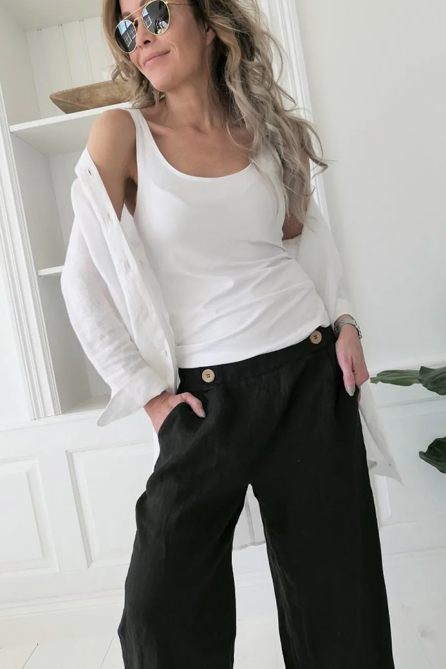 Bamboo basic toppi, valkoinen