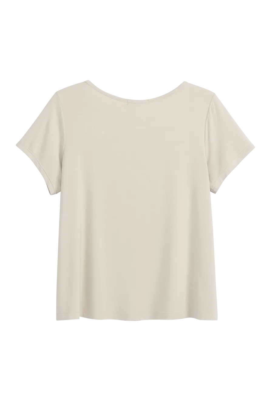 Bamboo daily t-paita, beige