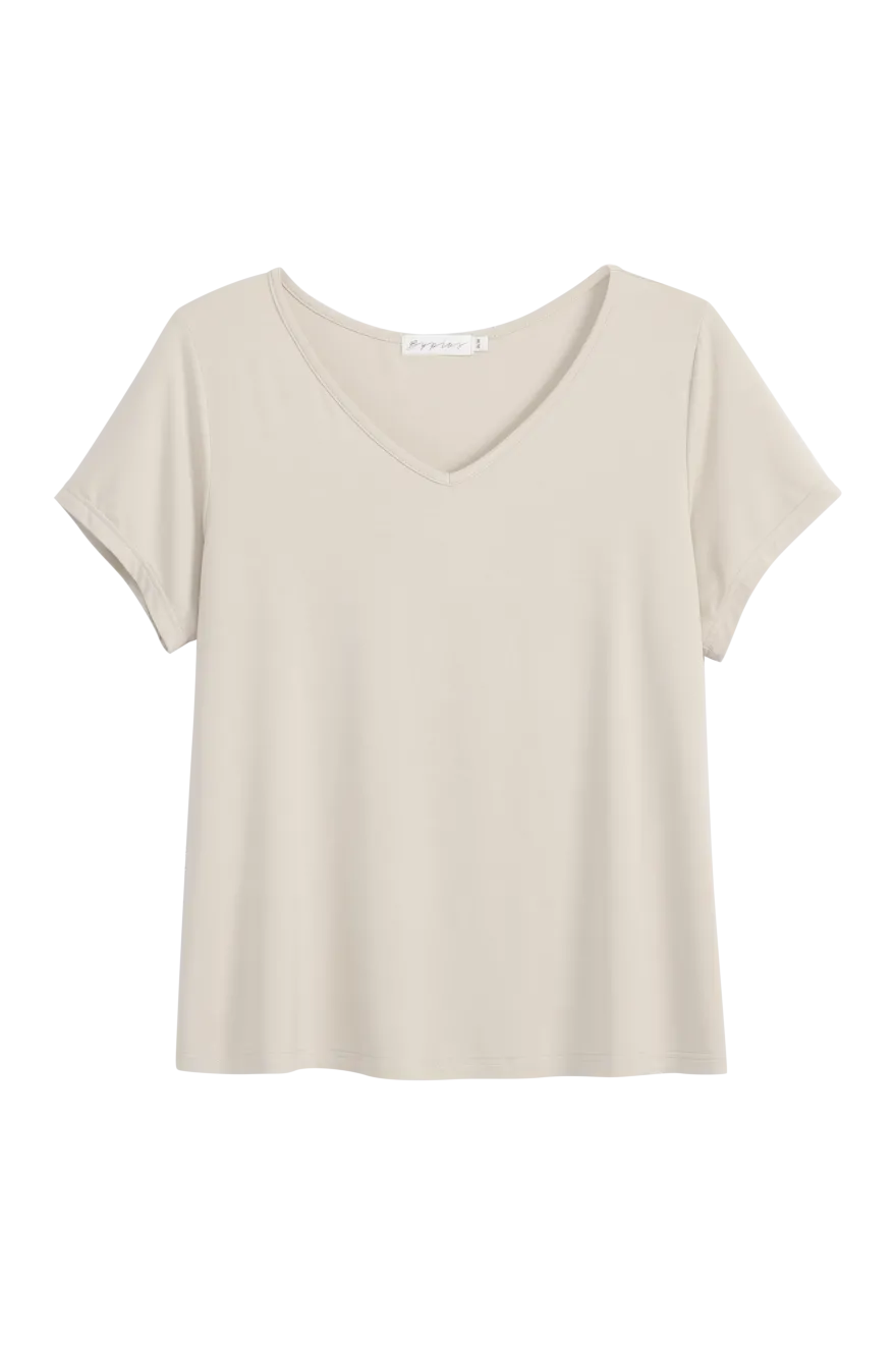 Bamboo daily t-paita, beige