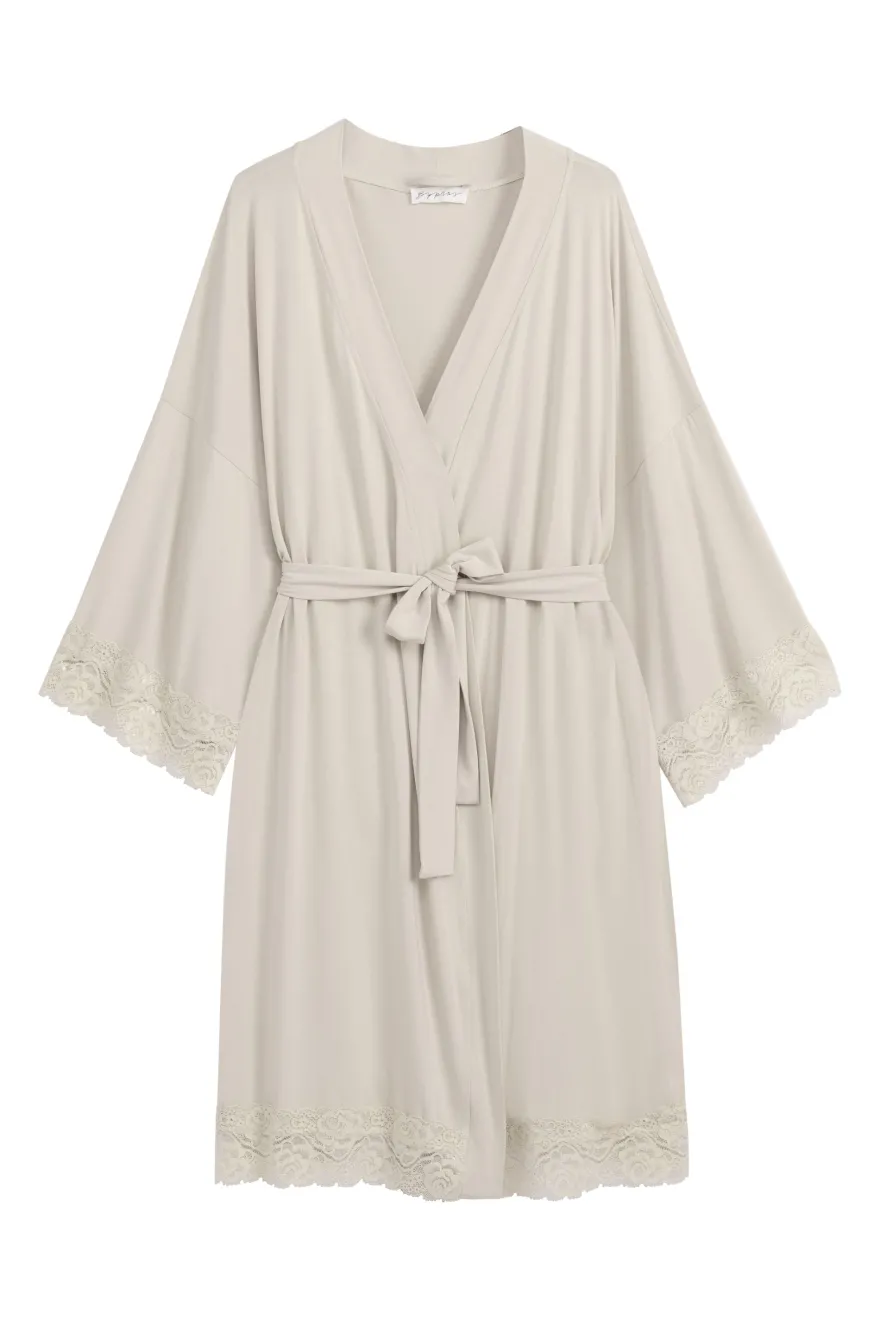 Bamboo Lace kimono, beige