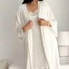 Bamboo Lace kimono, valkoinen