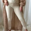 Bamboo Lace leggingsit, beige