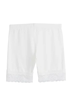 Bamboo Lace pyöräilyshortsit, valkoinen