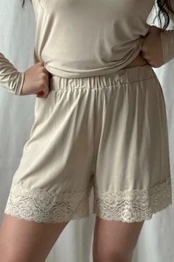 Bamboo Lace shortsit, beige
