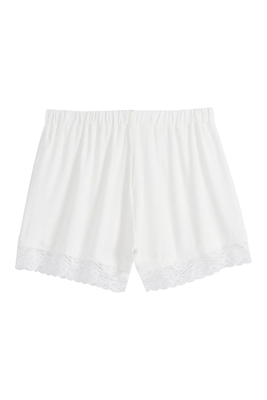 Bamboo Lace shortsit, valkoinen