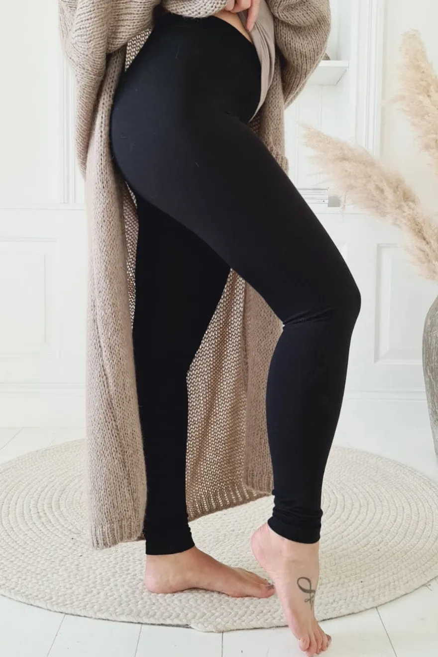 Bamboo leggings pitkä, musta