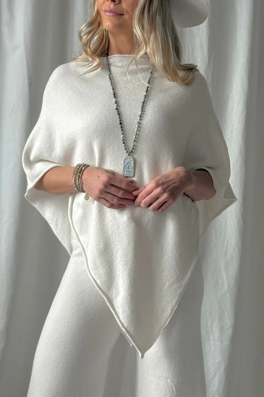 Be Mine poncho, chalk