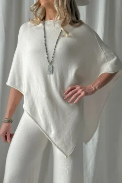 Be Mine poncho, chalk