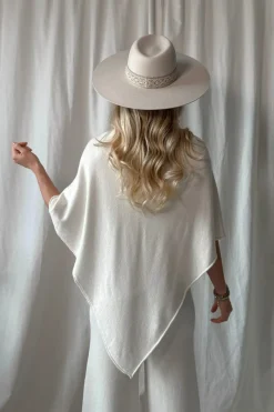Be Mine poncho, chalk