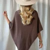 Be Mine poncho, espresso
