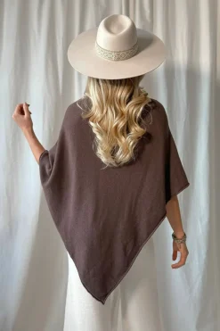 Be Mine poncho, espresso
