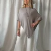 Be Mine poncho, taupe
