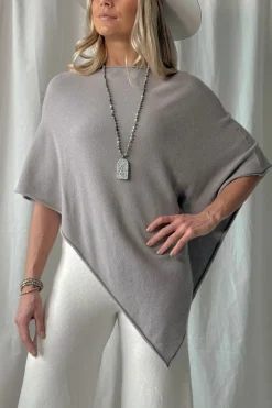 Be Mine poncho, taupe