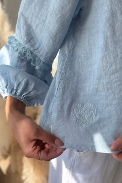Boho Lace pellavapaita, vaaleansininen