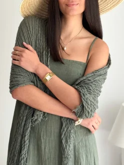 Boho mesh pellavahuivi, camo