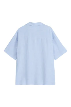 Boxy pellavapaita, oxford blue