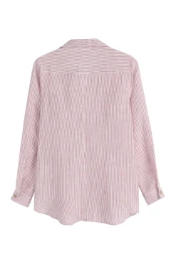 Boyfriend pellavapaitis, pink stripe