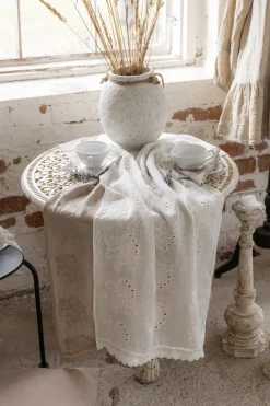 Brocante kaitaliina, antique white