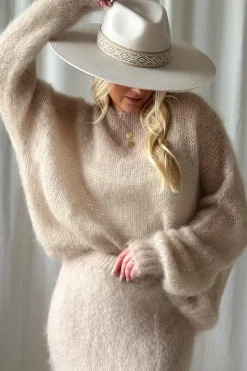 Bubble dream mohairneule, beige
