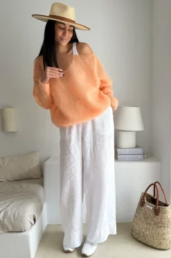 Bubble dream mohairneule, peach