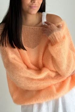 Bubble dream mohairneule, peach