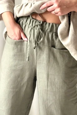 Bypias casual pellavajoggerit, camo