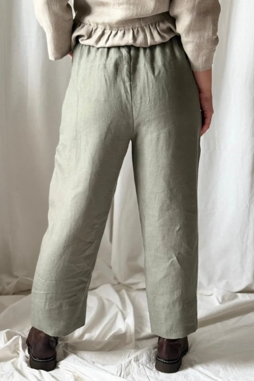 Bypias casual pellavajoggerit, camo