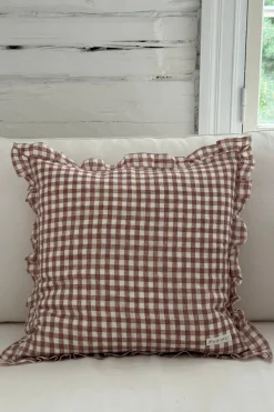 Bypias Ruffle pellavatyynyliina, pepperosa check