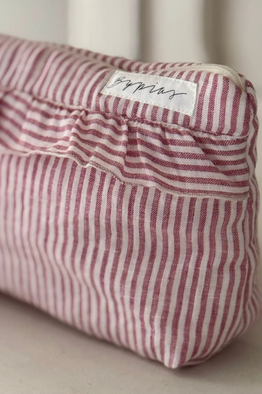 Bypias toilettilaukku, pink stripe