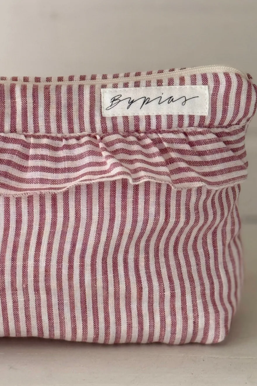 Bypias toilettilaukku, pink stripe