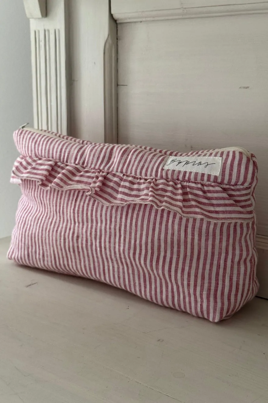 Bypias toilettilaukku, pink stripe
