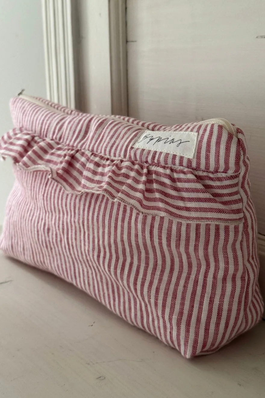 Bypias toilettilaukku, pink stripe
