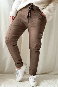 Cargo joggerit, taupe