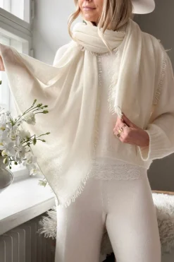 Cashmere love huivi, soft white