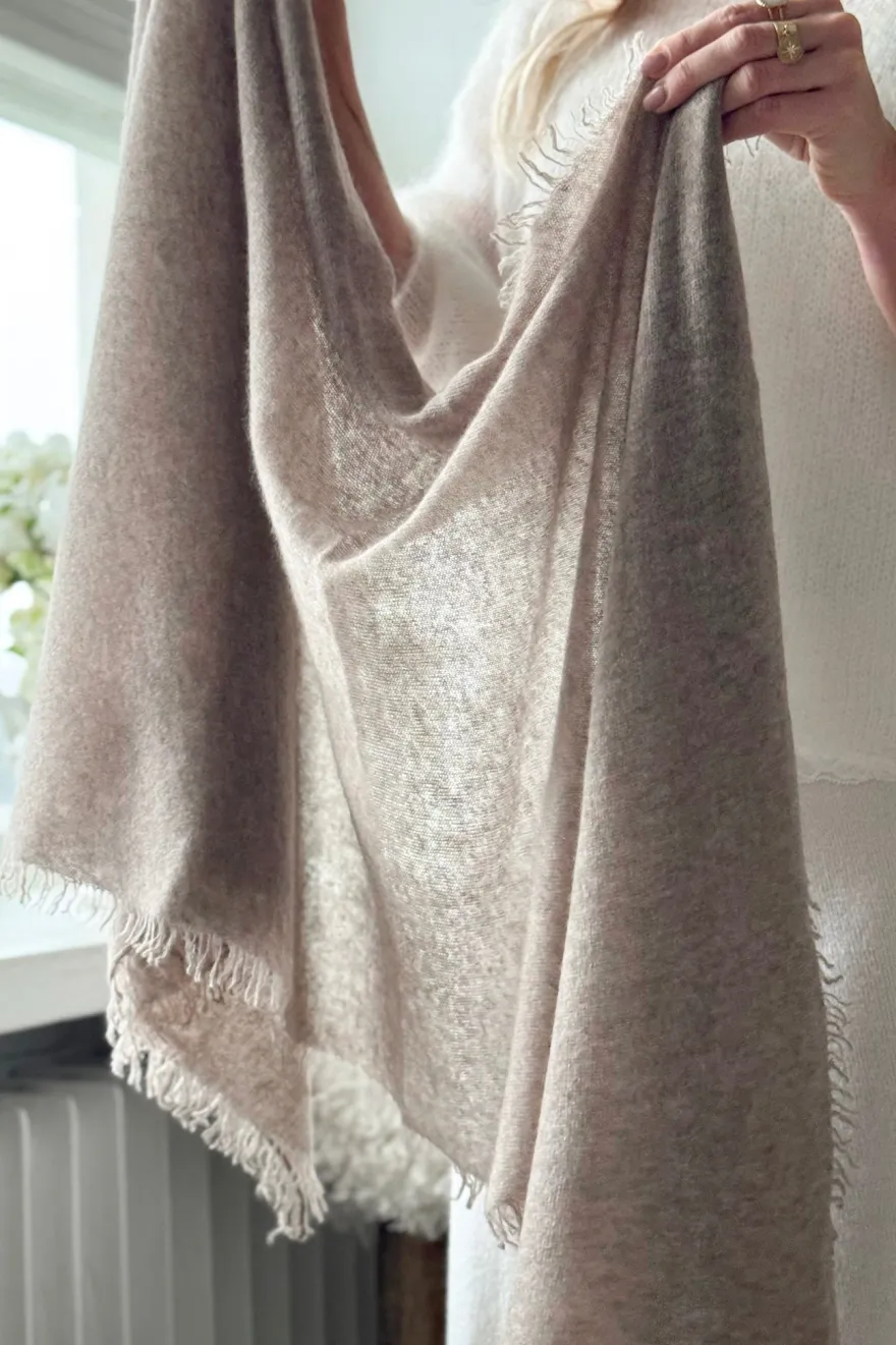 Cashmere love huivi, taupe