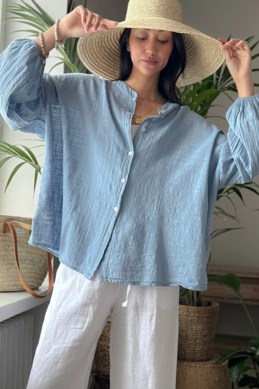 Chalky puuvillapaita, denim blue