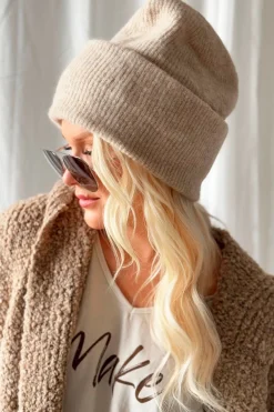 Chamonix alpakka beanie, beige