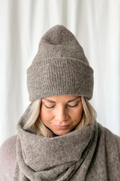 Chamonix alpakka beanie, taupe