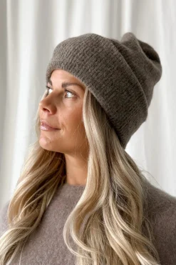 Chamonix alpakka beanie, taupe