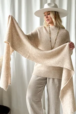 Chamonix alpakkahuivi, beige