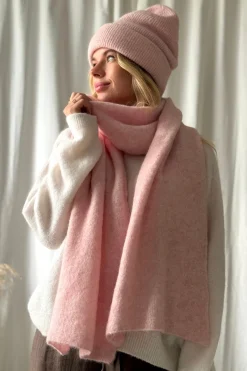 Chamonix alpakkahuivi, soft pink