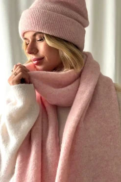 Chamonix alpakkahuivi, soft pink