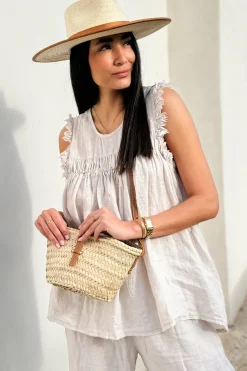 Chantel pellavatoppi, hiekka