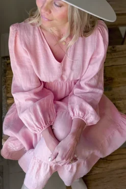 Charly pellavamekko, baby pink