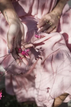 Charly pellavamekko, baby pink